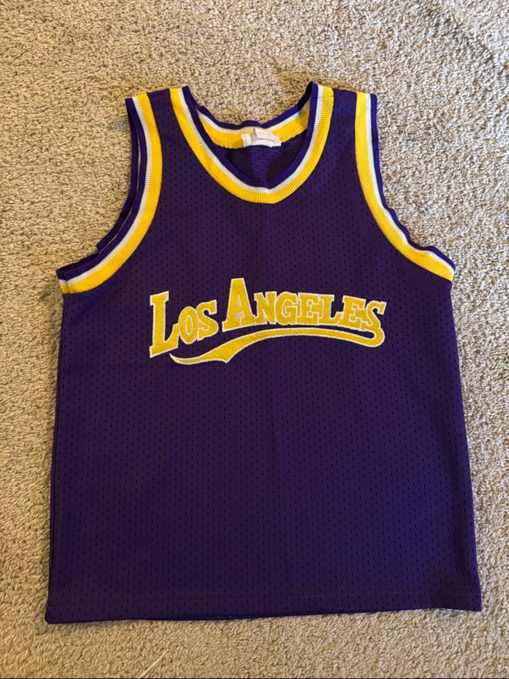 Los Angeles Youth Basketball Jersey Tank - Purple & Yellow
